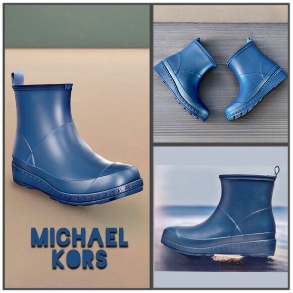 Michael Kors Mac Rain Bootie in River Blue - Picture 1 of 16